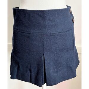 American Eagle Outfitters • NWT Dark Blue Navy New School Pleated Mini Skirt